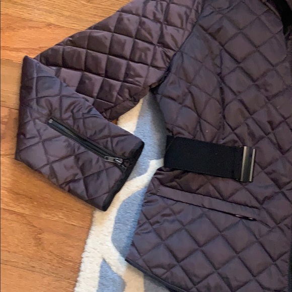 Plum/purple light puffer jacket. - Picture 2 of 15